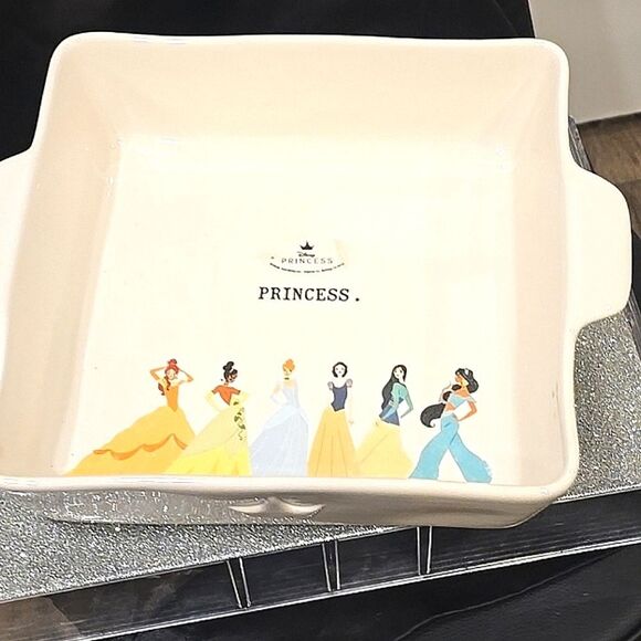 Rae Dunn Disney Princesses Square Ceramic Baking Dish - Picture 4 of 5